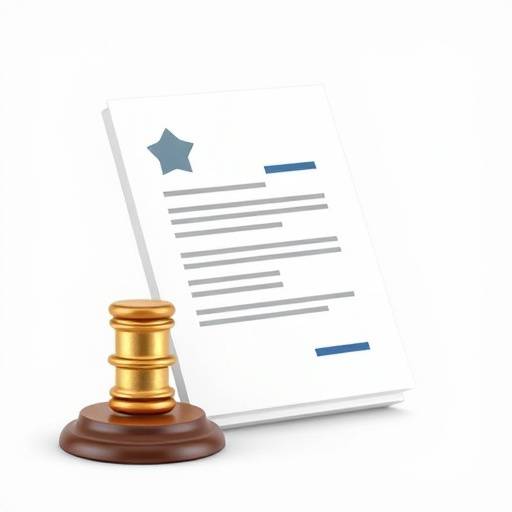 Een document-icoon dat juridische en contractuele documenten vertegenwoordigt.