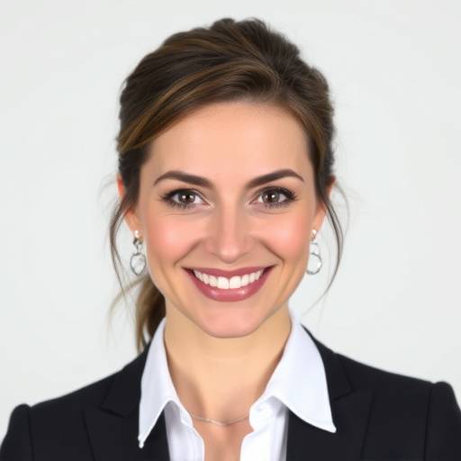Professionele headshot van Isabelle Dubois, een charismatische vrouw met levendige ogen.